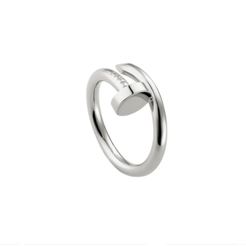 Generic Stainless Steel Screw Nail Ring in Silver